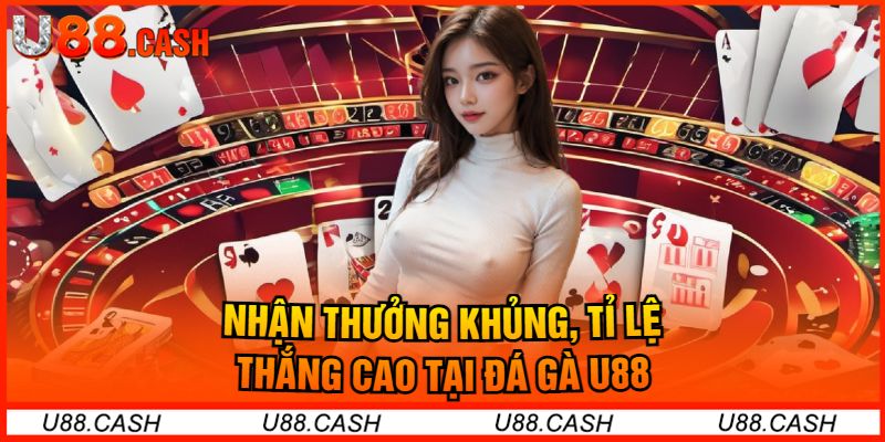 Nhận Thưởng Khủng, Tỉ Lệ Thắng Cao Tại Đá Gà U88